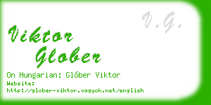 viktor glober business card